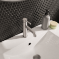 Waschtischarmatur Armatur Wasserhahn Badarmatur Delta Pi schwarz gold chrom TOP Qualität (id: 2300)