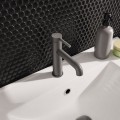 Waschtischarmatur Armatur Wasserhahn Badarmatur Delta Pi schwarz gold chrom TOP Qualität (id: 2300) graphit gebürstet