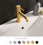 Waschtischarmatur Armatur Wasserhahn Badarmatur Delta Pi schwarz gold chrom TOP Qualität