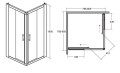 Duschkabine Viereck 80x80 x 190 cm Dusche transparentes Glas Modern (id: 178)
