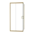 Duschkabine Modern 90x90x190 cm Easy Clean Viereck gold gebürstet (id: 2302)