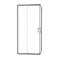 Duschkabine Modern 80x80x190 cm gun metall Easy Clean Viereck (id: 2303)
