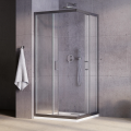 Duschkabine Modern 90x90x190 cm gun metall Easy Clean Viereck (id: 2304)
