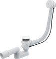 ABLAUFGARNITUR für BADEWANNE SIPHON ø52 MM weiß ALCAPLAST A51B Länge 57 cm (id: 1366)