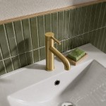 Waschtischarmatur Armatur Wasserhahn Badarmatur Delta Pi gold gebürstet TOP Qualität 