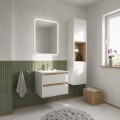Waschtischarmatur Armatur Wasserhahn Badarmatur Delta Pi nickiel gebürstet TOP Qualität (id: 2309)