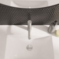 Waschtischarmatur Armatur Wasserhahn Badarmatur Delta Pi nickiel gebürstet TOP Qualität (id: 2309)