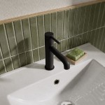 Waschtischarmatur Armatur Wasserhahn Badarmatur Delta Pi schwarz TOP Qualität 
