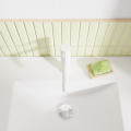 Waschtischarmatur Armatur Wasserhahn Badarmatur Delta Pi weiß TOP Qualität (id: 2311)