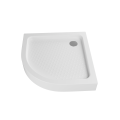 Duschwanne 90x90 x 5 x 15 cm Ben-3 R55 Viertelkreis Antirutschoberfläche Duschtasse + Siphon (id: 2312)