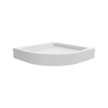 Duschwanne 90x90 x 5 x 15 cm Ben-3 R55 Viertelkreis Antirutschoberfläche Duschtasse + Siphon (id: 2312)