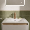 Waschtischarmatur Armatur Wasserhahn Badarmatur Delta Pi kupfer gebürstet TOP Qualität (id: 2314)