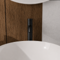 Waschtischarmatur Hohe Armatur Wasserhahn Badarmatur Delta Pi schwarz TOP Qualität (id: 2322)
