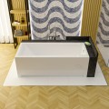 Badewanne mit Isolierung Linda 160x75 cm Antirutsch Thermobadewanne ecoThermoPro Rechteck + Siphon Viega (id: 2326)