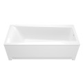 Badewanne mit Isolierung Linda 160x75 cm Antirutsch Thermobadewanne ecoThermoPro Rechteck + Siphon Viega (id: 2326)