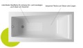 Badewanne mit Isolierung Linda 170x75 cm Antirutsch Thermobadewanne ecoThermoPro Rechteck + Siphon Viega (id: 2327)