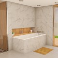 Badewanne mit Isolierung Linda 170x75 cm Antirutsch Thermobadewanne ecoThermoPro Rechteck + Siphon Viega (id: 2327)