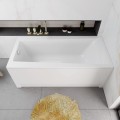 Badewanne mit Isolierung Linda 170x75 cm Antirutsch Thermobadewanne ecoThermoPro Rechteck + Siphon Viega (id: 2327)