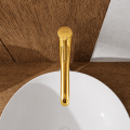 Waschtischarmatur hohe Armatur Wasserhahn Badarmatur Delta Pi schwarz gold chrom TOP Qualität (id: 2328)