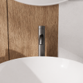 Waschtischarmatur hohe Armatur Wasserhahn Badarmatur Delta Pi schwarz gold chrom TOP Qualität (id: 2328)