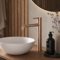 Waschtischarmatur hohe Armatur Wasserhahn Badarmatur Delta Pi schwarz gold chrom TOP Qualität (id: 2328) kupfer gebürstet