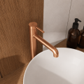 Waschtischarmatur hohe Armatur Wasserhahn Badarmatur Delta Pi schwarz gold chrom TOP Qualität (id: 2328)