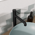 Waschtischarmatur hohe Armatur Wasserhahn Badarmatur Delta Pi schwarz gold chrom TOP Qualität (id: 2328)