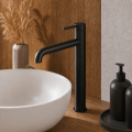 Waschtischarmatur hohe Armatur Wasserhahn Badarmatur Delta Pi schwarz gold chrom TOP Qualität (id: 2328) schwarz