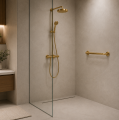 Haltegriff 30/40/50/60 cm Edelstahl Gold Duschgriff Handgriff Haltestange Griff