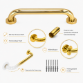 Haltegriff 30/40/50/60 cm Edelstahl Gold Duschgriff Handgriff Haltestange Griff