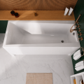 Badewanne Acrylwanne Rechteck Linda 170x75 cm + Siphon Viega (id: 1660)