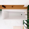 Badewanne Acrylwanne Rechteck Linda 170x75 cm + Siphon Viega (id: 1660)