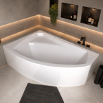 Badewanne Rima 140x90 cm links Eckbadewanne