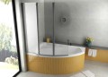 Badewanne Eckbadewanne Rima 130x85 cm links optional: Kopfstütze (id: 265)