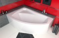Badewanne Rima 150x95 cm links Eckbadewanne optional: Kopfstütze (id: 270)
