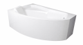 Badewanne Rima 160x100 cm links Eckbadewanne optional: Kopfstütze (id: 273)
