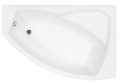 Badewanne Rima 130x85 cm rechts Eckbadewanne optional: Kopfstütze (id: 267)