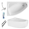 Badewanne Frida 150x100 cm links Eckwanne (id: 259) Acrylverkleidung