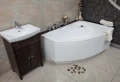 Badewanne Frida 140x80 cm rechts Eckwanne (id: 266)