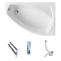 Badewanne Frida 150x100 cm rechts Eckwanne (id: 282) ohne Verkleidung