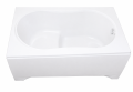 Badewanne mit Sitz Sitzbadewanne Rechteck Wivea 120x75 cm (id: 288)