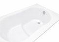 Badewanne mit Sitz 130x75 cm Sitzbadewanne Wivea Rechteck (id: 292)