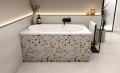 Badewanne mit Sitz 130x75 cm Sitzbadewanne Wivea Rechteck (id: 292)