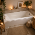 Badewanne Rechteck Modern Acrylwanne 150x70 cm + Kopfkissen Mare