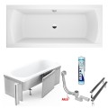 Badewanne Ines 160x75 cm Rechteck (id: 1029) Styroporverkleidung