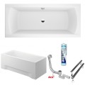 Badewanne Ines 190x90 cm Rechteck (id: 299) Acrylschürze