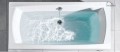 Badewanne Rechteck Ines 160x75 cm + ABLAGE BADEWANNENBRETT BAMBUS (id: 1030)