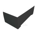 Badewanne Rechteck Modern Acryl 170x70 cm optional: schwarze Schürze black