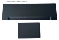 Badewanne Rechteck Modern Acryl 170x70 cm optional: schwarze Schürze black