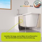 ecoThermoPro zusätzliche Isolierung für Badewanne Schaum Beschichtung Dämmung